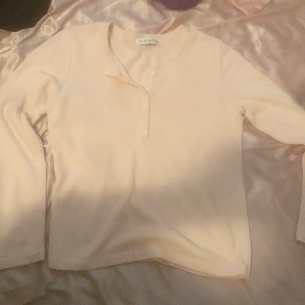 Pink long sleeve top